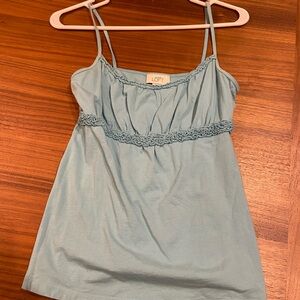 Turquoise blue Loft tank top